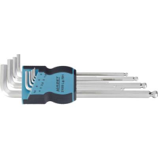 Hazet Derékszögű gömbfejű imbuszkulcs készlet (metrikus), Hazet 2105LG/9H (2105LG/9H) csavarhúzó