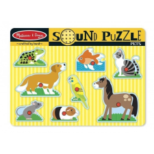  háziállatok hangos kirakós játék puzzle, kirakós