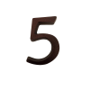  Házszám bronz 5-ös 110 mm