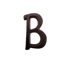 Házszám bronz B betű 110 mm építőanyag