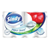 . Háztartási papírtörlő, 2 rétegű, 4 tekercses, "Sindy"