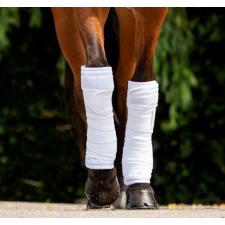 HB 691  Showtime kötés készlet fehér 1 méret ló lábvédelem lábvédő szett lófelszerelés