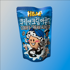 HBAF Cookie and Cream ízű mandula snack 120g előétel és snack