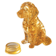 HCM KINZEL 3D kristály puzzle arany retriever kölyök puzzle, kirakós