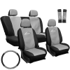 HD Üléshuzat szett fekete-szürke 11db-os ajándékkal AG23001