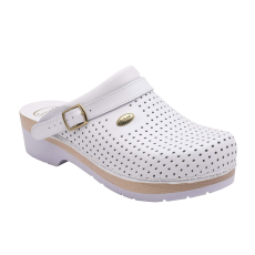 Health And Fashion Shoes Scholl Clog S/Comfort B/S Ce Unisex Klumpa-Fehér 35-46