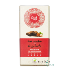 Health Market Dark Delight Étcsokoládé egész mogyoróval, édesítőszerekkel 80 g csokoládé és édesség
