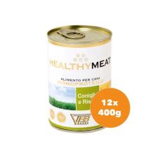 Healthy Meat nyúl 95% monoproteines paté, rizzsel felnőtt kutyáknak 12x400g kutyaeledel