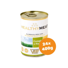 Healthy Meat nyúl 95% monoproteines paté, rizzsel felnőtt kutyáknak 24x400g kutyaeledel