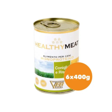 Healthy Meat nyúl 95% monoproteines paté, rizzsel felnőtt kutyáknak 6x400g kutyaeledel