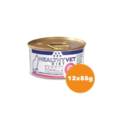 Healthy Vet Diet Cat Dermal - bőr támogatására felnőtt macskáknak 12x85g macskaeledel