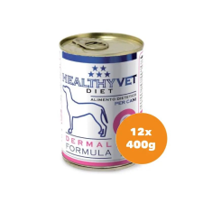 Healthy Vet Diet Dog Dermal - bőr támogatására felnőtt kutyáknak 12x400g kutyaeledel