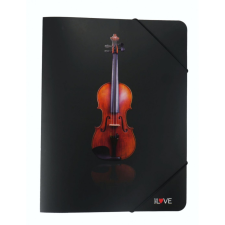  Hegedű mintás gumis mappa mappa