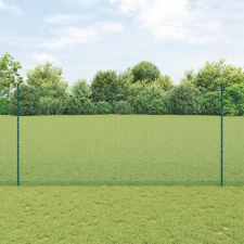  Hegesztett Drót Kerítés 22 U Oszloppal Zöld 1.5x50 m Acél építőanyag