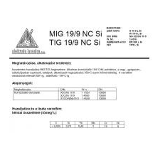Hegesztő huzal MIG 19/9 NC SI 1.0/5kg (11158) hegesztés