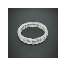  Hegyikristály fazettált téglalap karkötő 12x10mm karkötő
