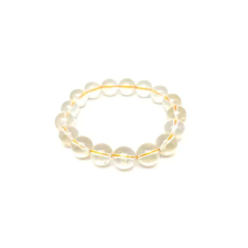 Hegyikristály golyó karkötő sárga gumis 12-13mm karkötő
