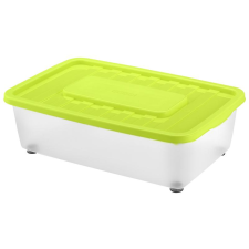  Heidrun Boxmania Átlátszó Tároló doboz 25L 56x37x18cm gurulós, tetővel bútor