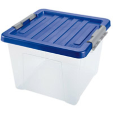  Heidrun Clipbox Átlátszó Tároló doboz   24L 39x37x27cm Clippes tetővel bútor