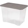 heidrun Quasar tárolódoboz + fedél, 80 l, műanyag, 60 × 40 × 43 cm
