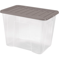 heidrun Quasar tárolódoboz + fedél, 80 l, műanyag, 60 × 40 × 43 cm bútor