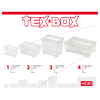 heidrun TEX BOX TÁROLÓDOBOZ, TETŐVEL 38X28X27,2CM