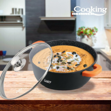 Heinner Cooking by Heinner Alumínium Edény Üvegfedővel - 36x16cm, 13,5L edény