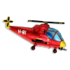  Helicopter Red, Helikopter fólia lufi 36 cm (WP)