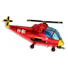  Helicopter Red, Helikopter fólia lufi 36 cm (WP) party kellék
