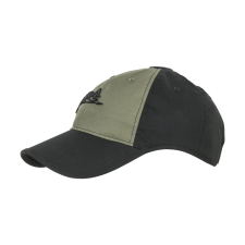 HELIKON-TEX Logo Cap - PolyCotton Ripstop - Black / Olive Green B vadász és íjász felszerelés