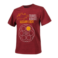 HELIKON-TEX Travel Advice: Russian Luck póló - Melange Red munkaruha