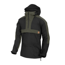 HELIKON-TEX Woodsman Anorak Kabát - Black/Taiga Green munkaruha
