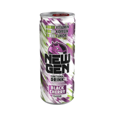 Hell New Gen Black Cherry - 250 ml üdítő, ásványviz, gyümölcslé