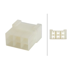 Hella Csatlakozó ház HELLA 8JD 008 152-051 autóalkatrész