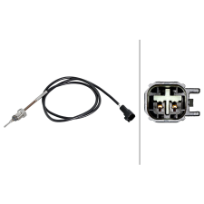 Hella Érzékelő, kipufogógáz-hőmérséklet HELLA 6PT 358 226-211 autóalkatrész