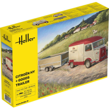  Heller Citroen HY + Goods Trailer 1:24 (50331) makett