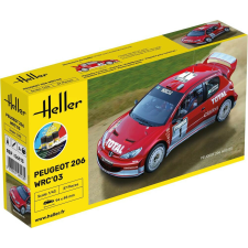  Heller STARTER KIT Peugeot 206 WRC&#039;03 1:43 (56113) makett