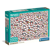 HELLO KITTY Crowd 1000 db-os Compact puzzle Clementoni puzzle, kirakós