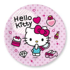  Hello Kitty Fashion papírtányér 8 db-os 23 cm FSC ajándéktárgy