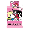 HELLO KITTY Friends ágyneműhuzat 140×200cm, 70×90 cm