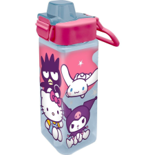 Hello Kitty Friends square műanyag kulacs 500 ml kulacs, kulacstartó