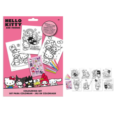Hello Kitty Friends színező szett matricával gyermek- és ifjúsági könyv