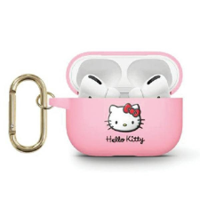 HELLO KITTY HKA33DKHSP Airpods 3 tok rózsaszín szilikon 3D Kitty Head 3D Kitty fej audió kellék