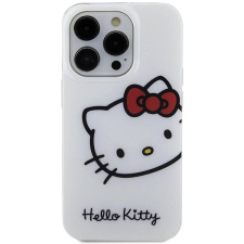 HELLO KITTY IML Head Logo Zadní Kryt pro iPhone 15 Pro White tok és táska