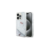 HELLO KITTY Liquid Glitter Charms Head Logo iPhone 14 Pro Max telefon tok - Átlátszó (HKHCP14XLIKHET)