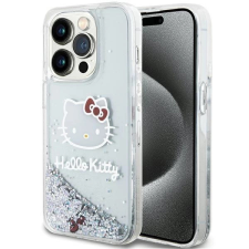 HELLO KITTY Liquid Glitter Charms tok iPhone 13 Pro / 13 - ezüst tok és táska