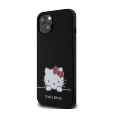 HELLO KITTY Liquid Silicone Daydreaming Logo Apple Iphone 13 hátlap tok, fekete tok és táska