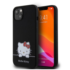 HELLO KITTY Liquid Silicone Daydreaming Logo tok iPhone 13 Pro készülékhez fekete tok és táska