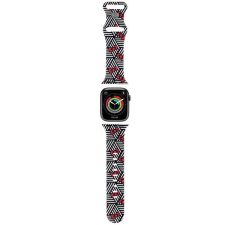 HELLO KITTY óraszíj HKAWMSDIEZK Apple Watch 38/40/41mm fekete szíj szilikon masnik és csíkok okosóra kellék