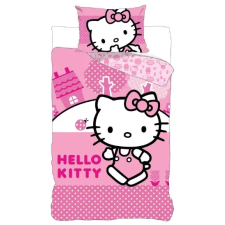 HELLO KITTY Pink World ágyneműhuzat 140×200cm, 70×90 cm lakástextília